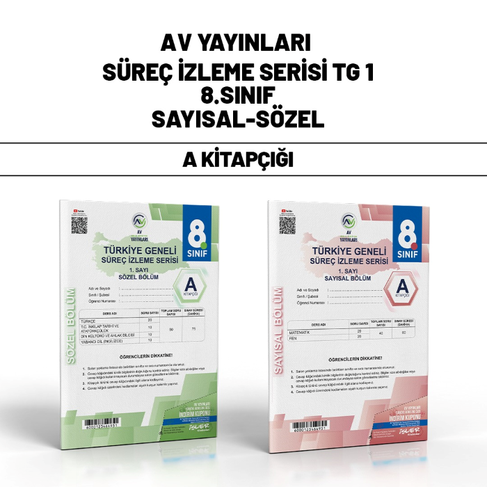 AV YAY. 08.SINIF TÜRKİYE GENELİ SAY/SÖZ 1-A -24-25